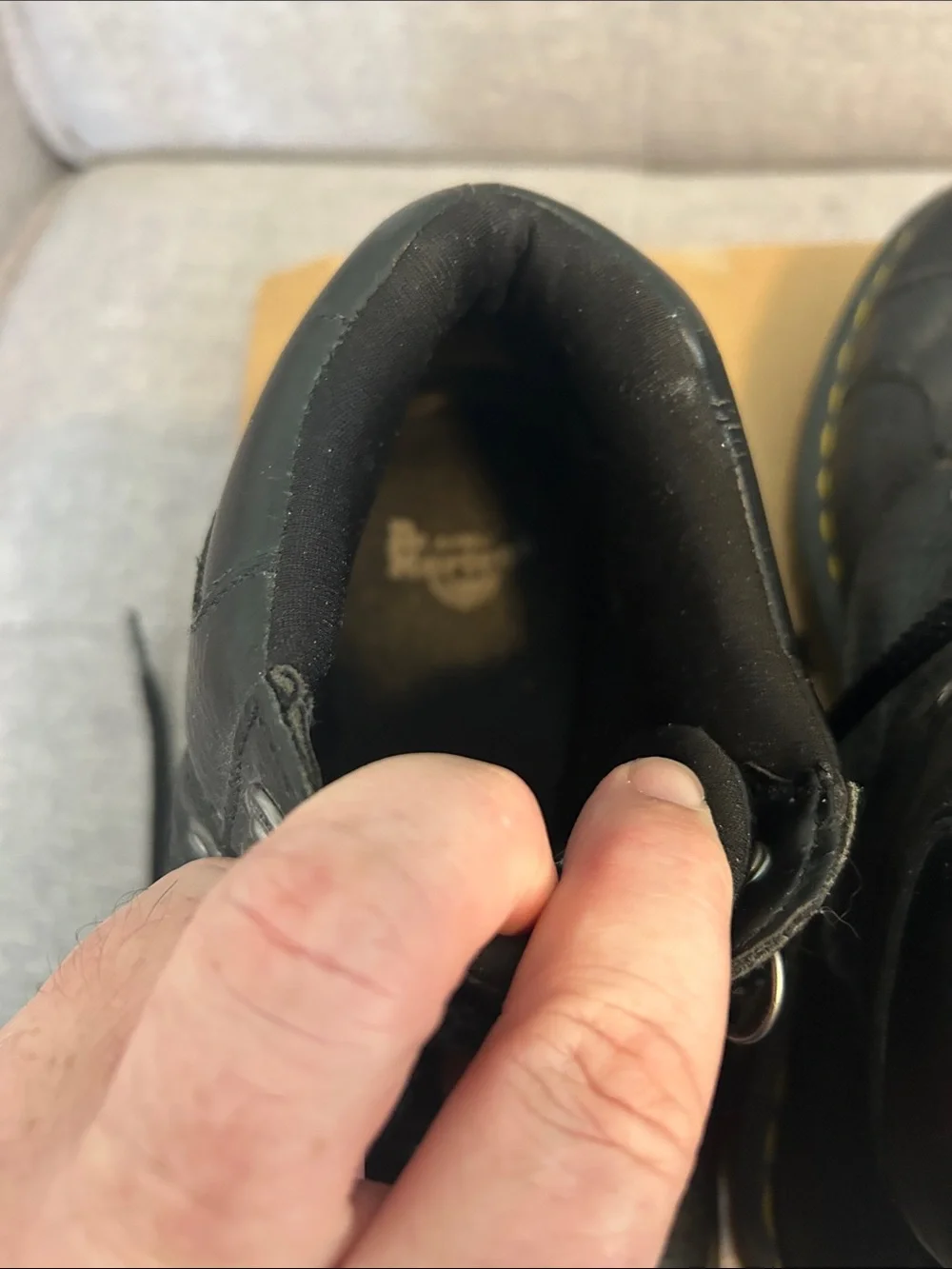 Dr. Martens Black Smooth Leather Ankle Boots